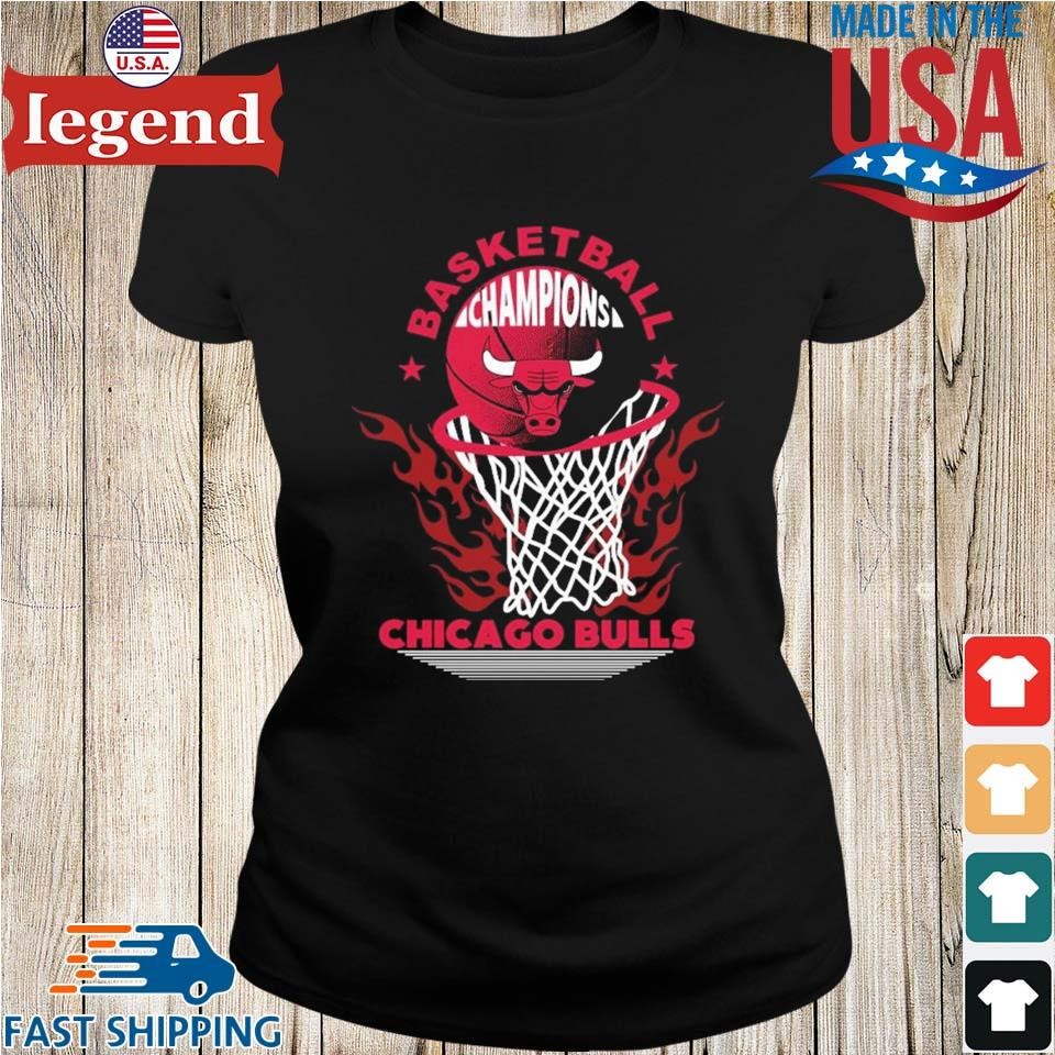 Chicago Bulls Basketball Champions Fire Logo 2023 T-Shirt - Peanutstee