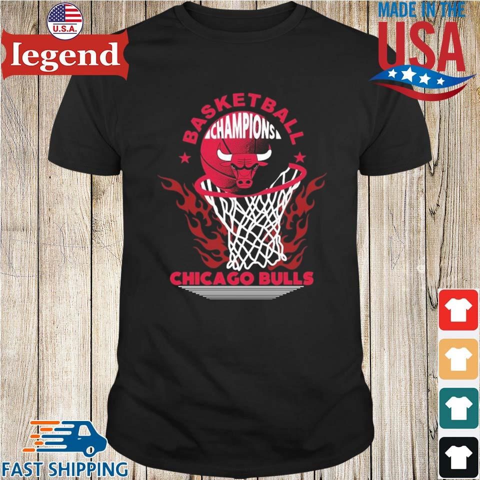 Chicago Bulls Basketball Champions Fire Logo 2023 T-Shirt - Peanutstee