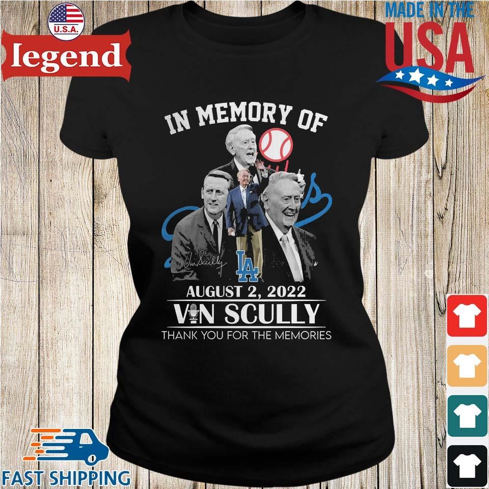 Legend Vin Scully Thank You For The Memories T-Shirt