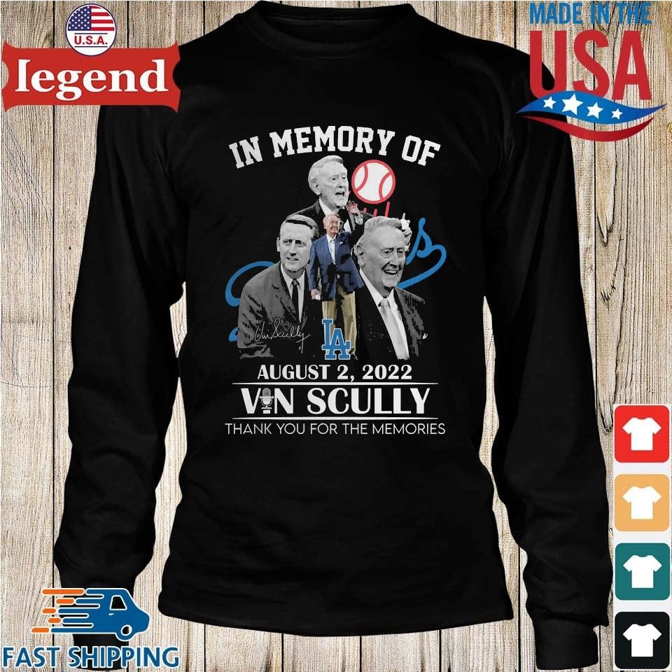 Official in Memory Of Vin Scully Memories T Shirt, hoodie, sweater