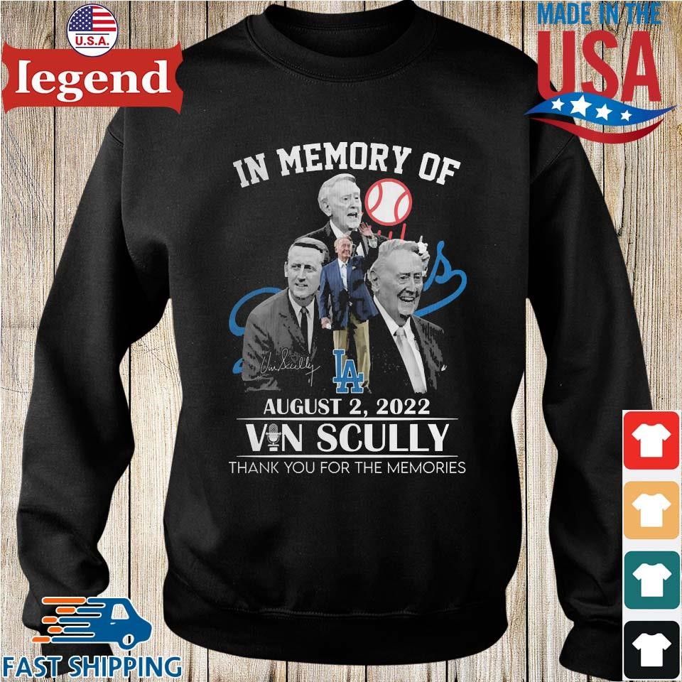 Official in Memory Of Vin Scully Memories T Shirt, hoodie, sweater, long  sleeve and tank top