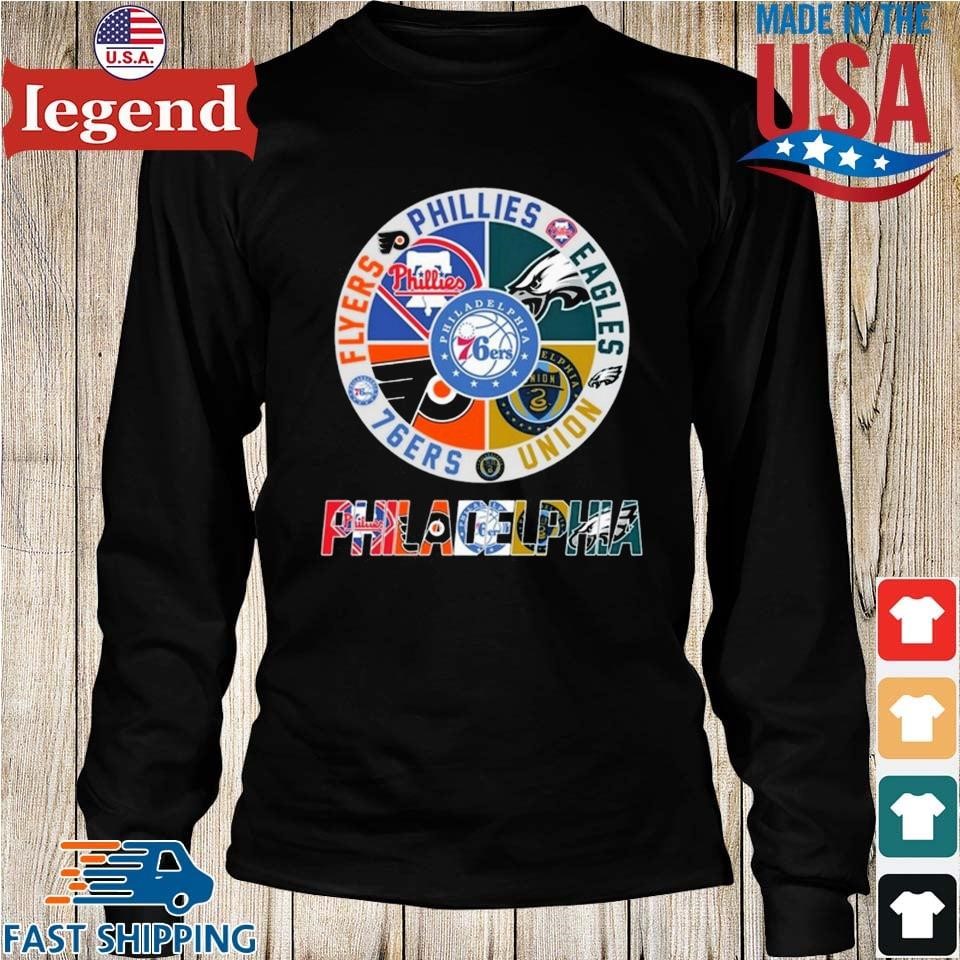 Original Philadelphia Eagles Phillies Flyers And 76ers City Of Champions T- shirt,Sweater, Hoodie, And Long Sleeved, Ladies, Tank Top