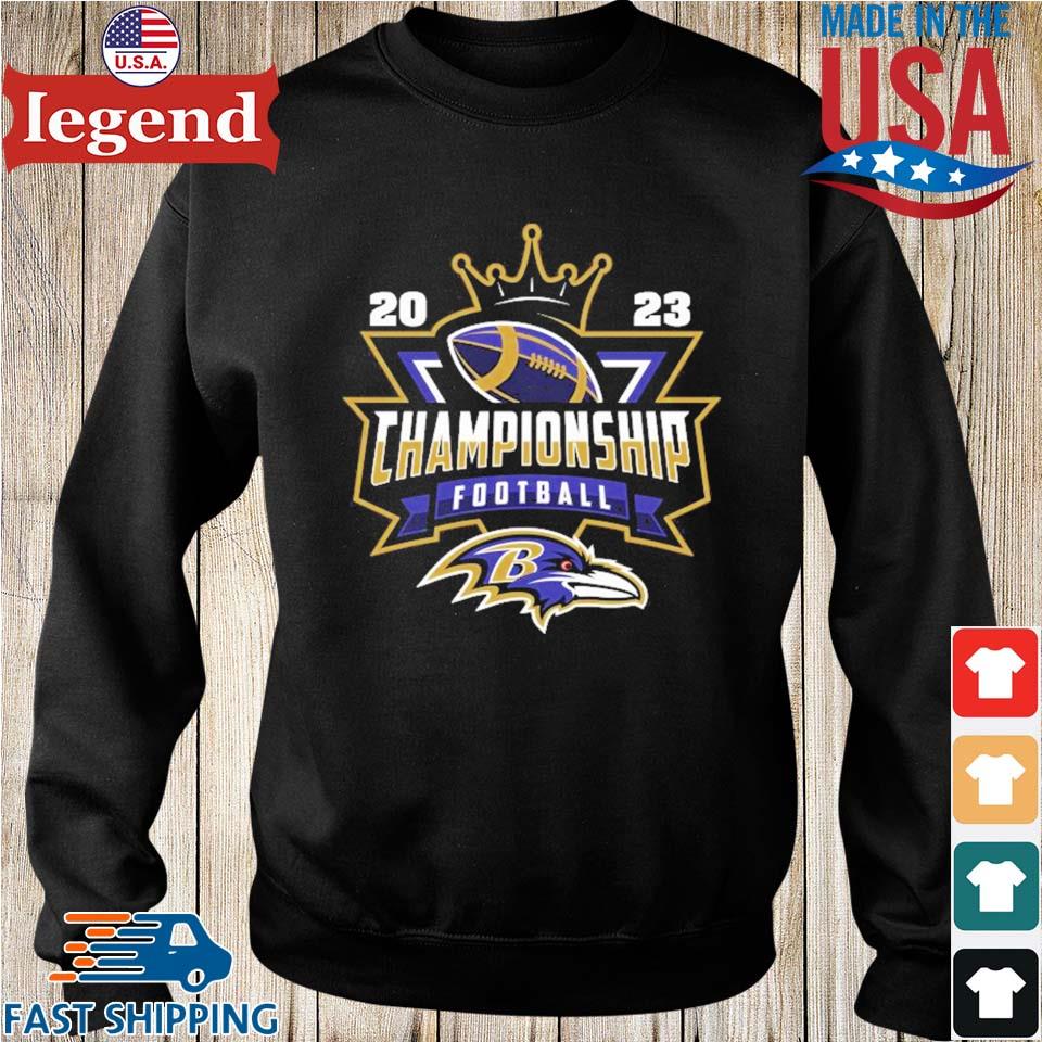 Baltimore Ravens 2023 Championship Football NFL logo T shirt - Limotees