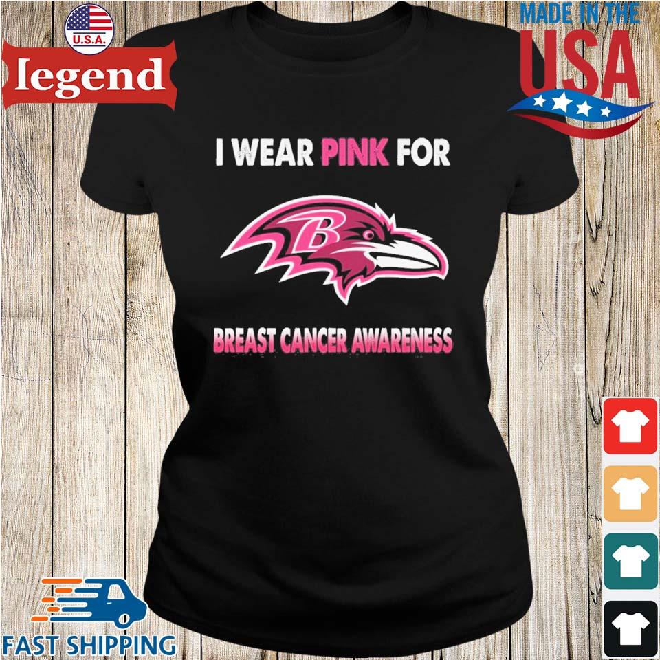 Original Baltimore Ravens I wear pink for Breast Cancer Awareness 2023 shirt,  hoodie, longsleeve, sweatshirt, v-neck tee