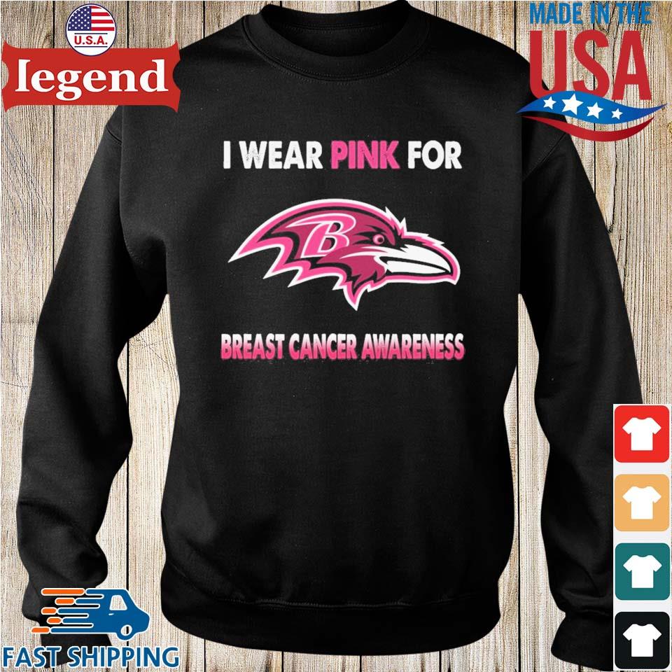 Baltimore Ravens I Wear Pink For Breast Cancer Awareness 2023