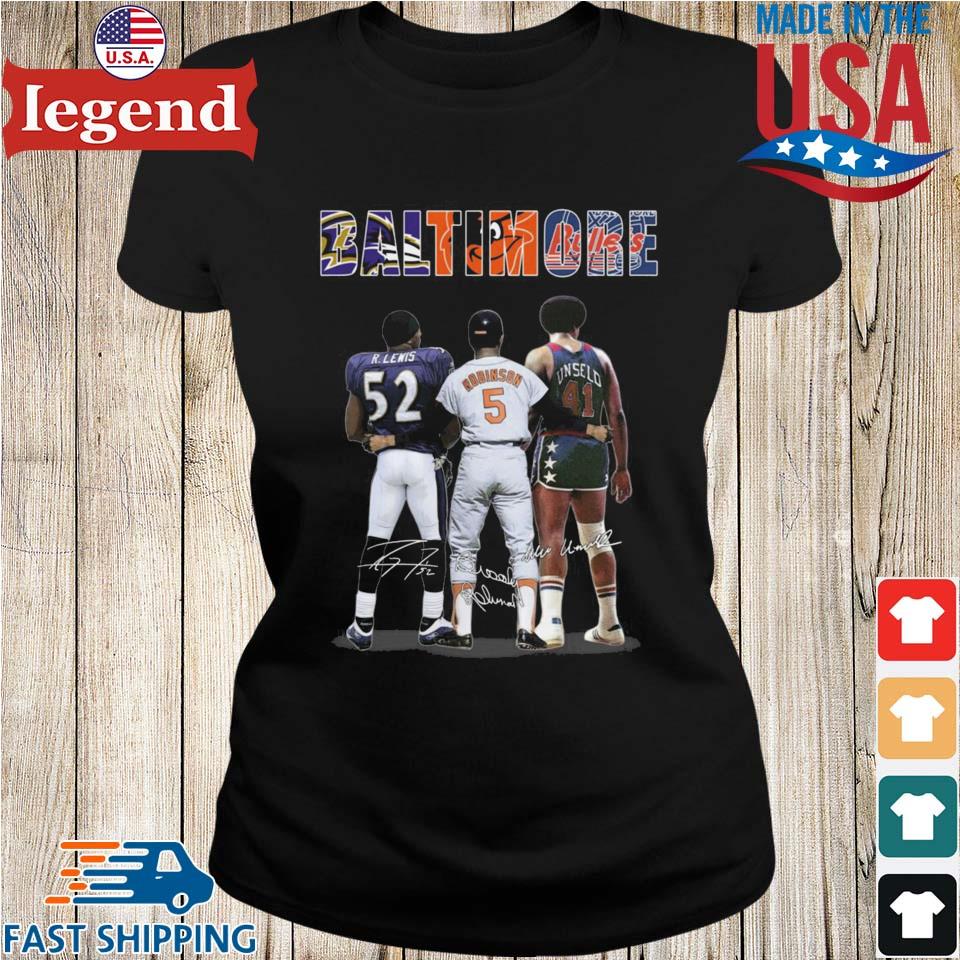 Official baltimore Ravens Lewis Orioles Robinson Bullets Unselo T Shirt,  hoodie, sweater, long sleeve and tank top