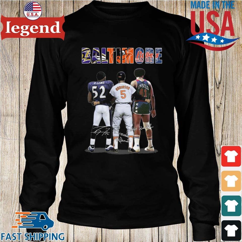 Official baltimore Ravens Lewis Orioles Robinson Bullets Unselo T Shirt,  hoodie, sweater, long sleeve and tank top