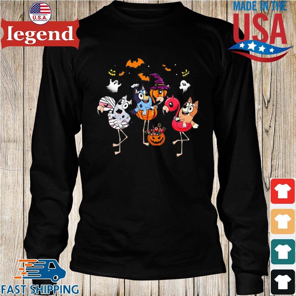 Bluey and friends funny Halloween shirt, hoodie, sweater, long