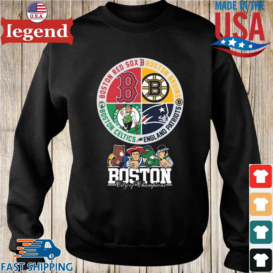 Official Boston sports teams logo Bruins, Patriots, Red Sox and Celtics  Shirt, hoodie, sweater, long sleeve and tank top