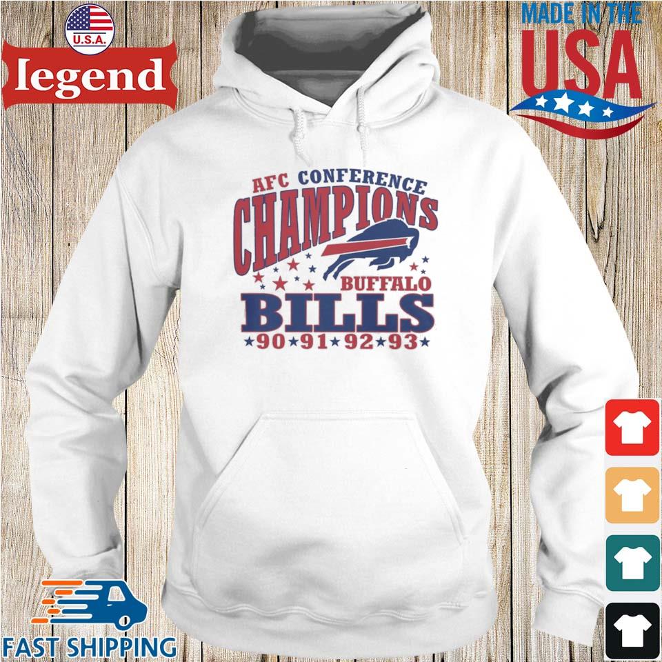 Buffalo Bills 4 Time AFC Cibference Champions 90 91 92 93 T-Shirts, hoodie,  sweater, long sleeve and tank top