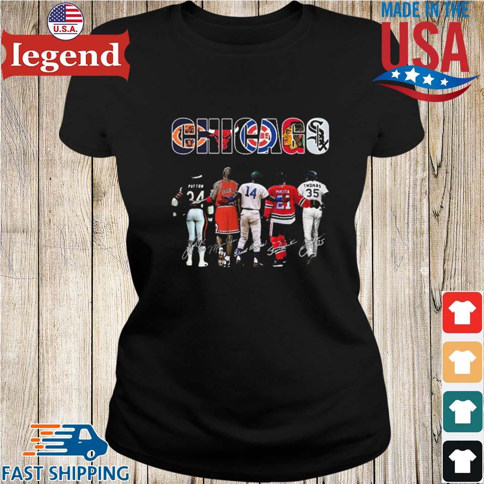 Official chicago Bear Cubs White Sox Blackhawks Bulls Legends Team T Shirt,  hoodie, sweater, long sleeve and tank top