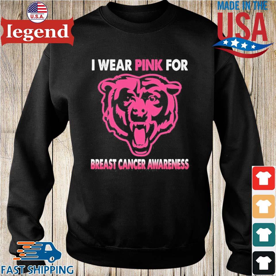 Chicago Bears I Wear Pink For Breast Cancer Awareness 2023 T-shirt