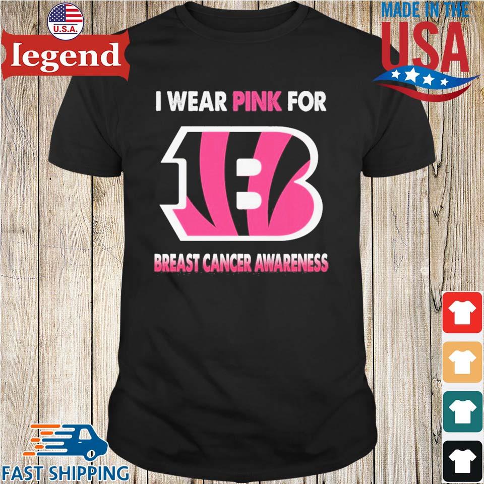 Cincinnati Bengals I Wear Pink For Breast Cancer Awareness 2023 T