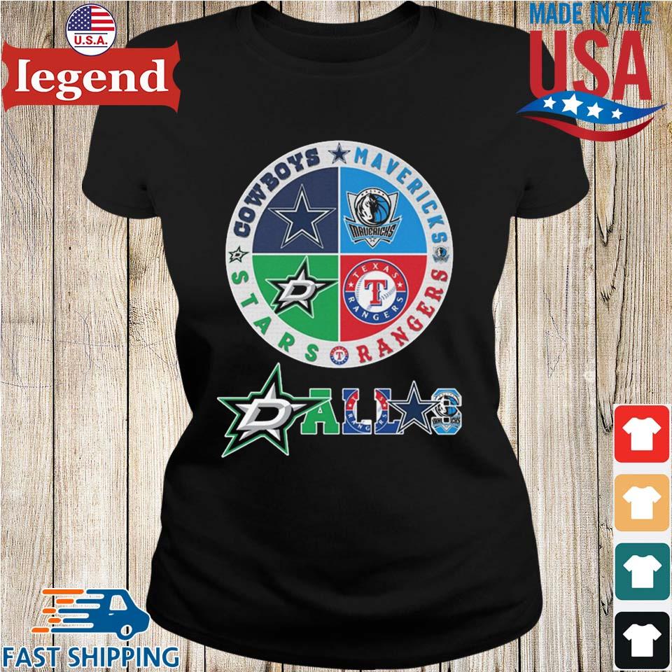 Dallas Cowboys Mavericks Rangers And Stars T Shirt - Growkoc