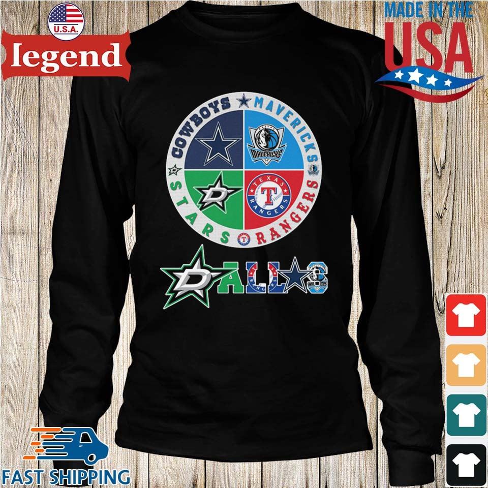 Dallas Cowboys Mavericks Rangers And Stars T Shirt - Growkoc