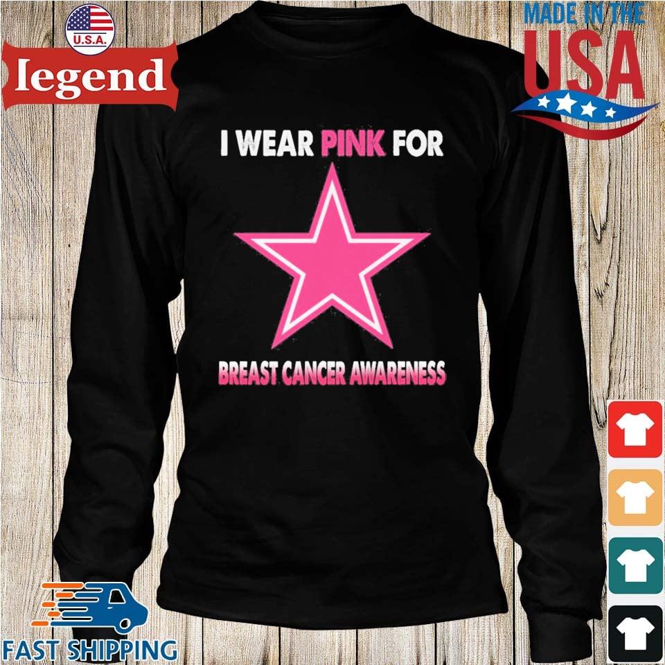 Dallas Cowboys I Wear Pink For Breast Cancer Awareness 2023 T-shirt,Sweater,  Hoodie, And Long Sleeved, Ladies, Tank Top