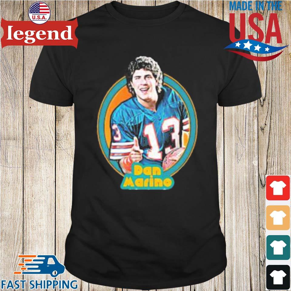 Dan Marino American Former Football Retro 80s Number 13 T-shirt