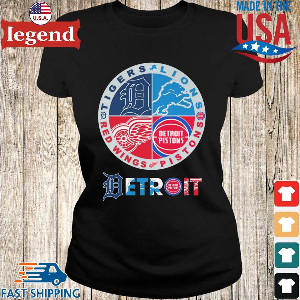 AllCityPrints Long Sleeve Lion of Detroit Unisex Shirt, Detroit Football T-Shirt for Women and Men