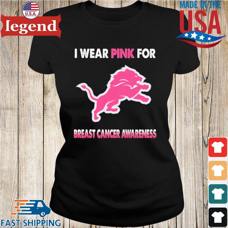 Breast cancer Detroit Lions pink out shirt, hoodie, sweater, long sleeve  and tank top