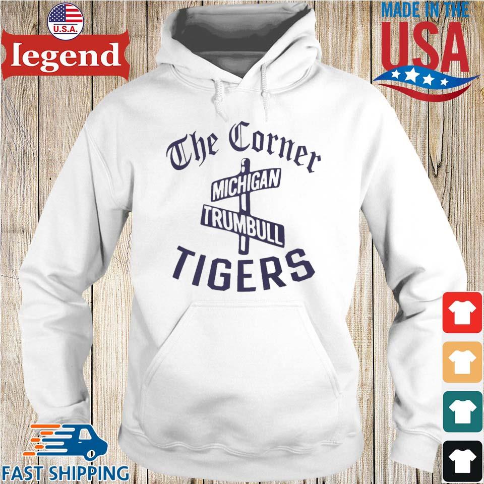 Detroit Tigers Women's Fashion Hooded T-Shirt - Vintage Detroit