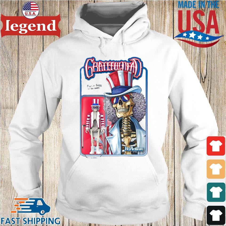 Grateful Dead Uncle Sam Action Figure Skeleton Poster T-shirt,Sweater,  Hoodie, And Long Sleeved, Ladies, Tank Top