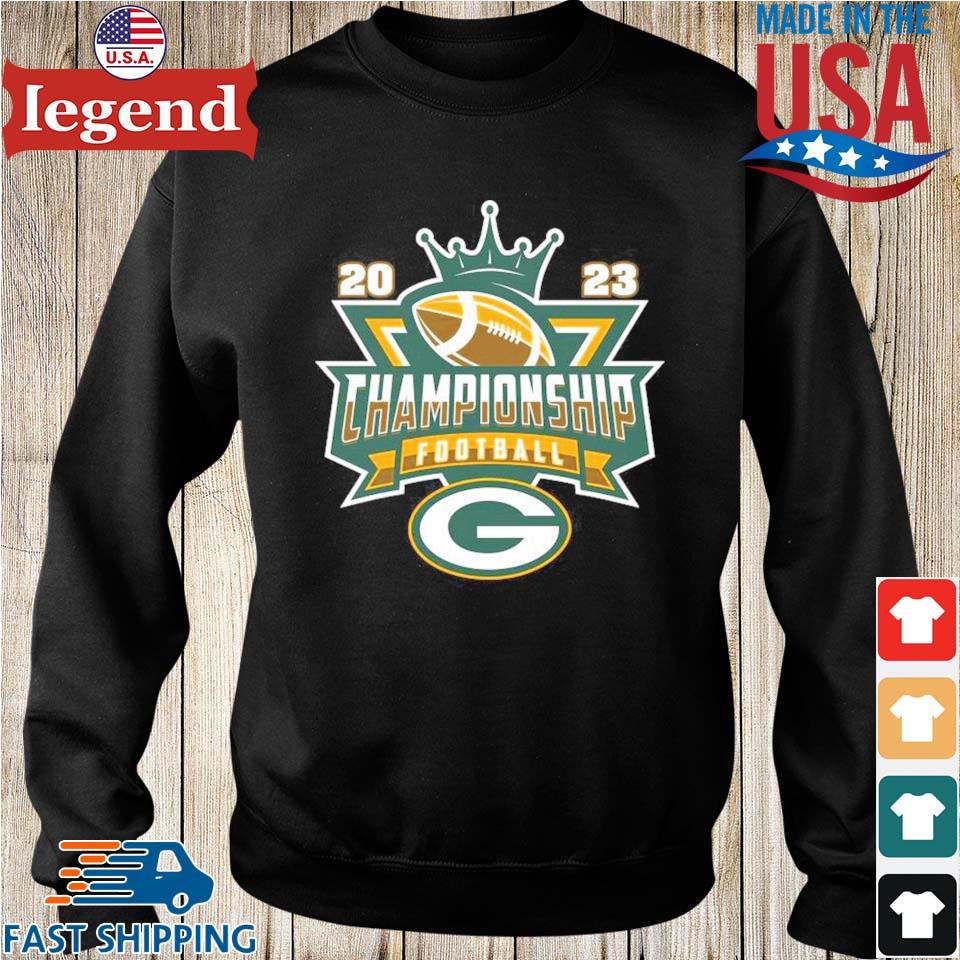 Green Bay Packers Football Nfl 2023 Championship Crown Logo T-shirt,Sweater,  Hoodie, And Long Sleeved, Ladies, Tank Top