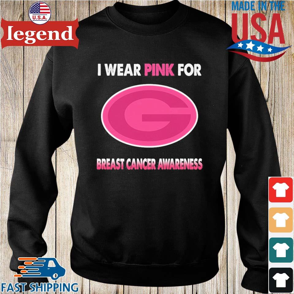 Green Bay Packers I Wear Pink For Breast Cancer Awareness shirt