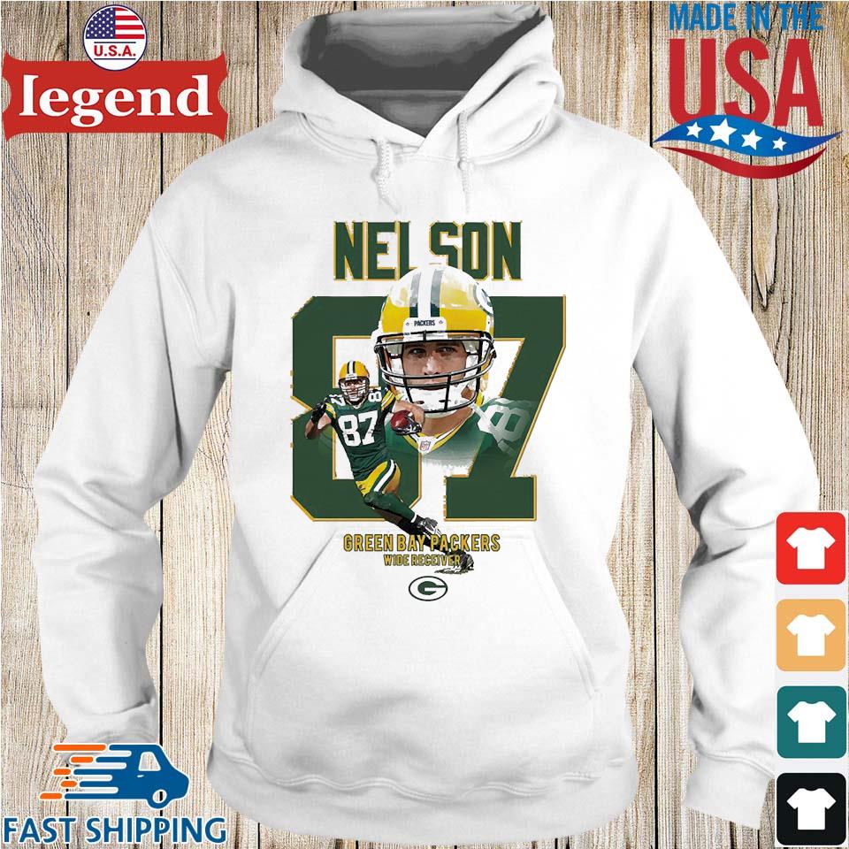 Packers HOF 2023 #87 Nelson Real Heroes T-Shirt 2XL Natural