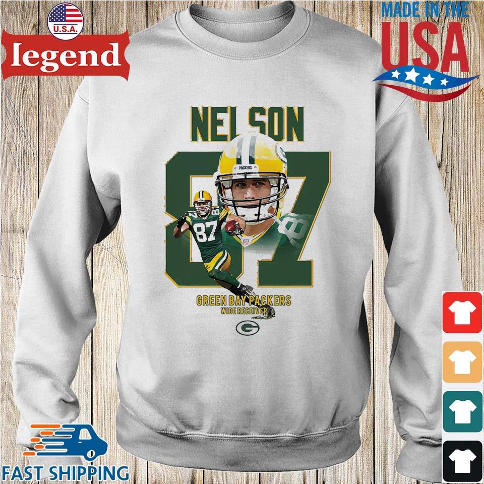 Green Bay Packers Wide Receiver Hof 2023 #87 Nelson Real Heroes  T-shirt,Sweater, Hoodie, And Long Sleeved, Ladies, Tank Top