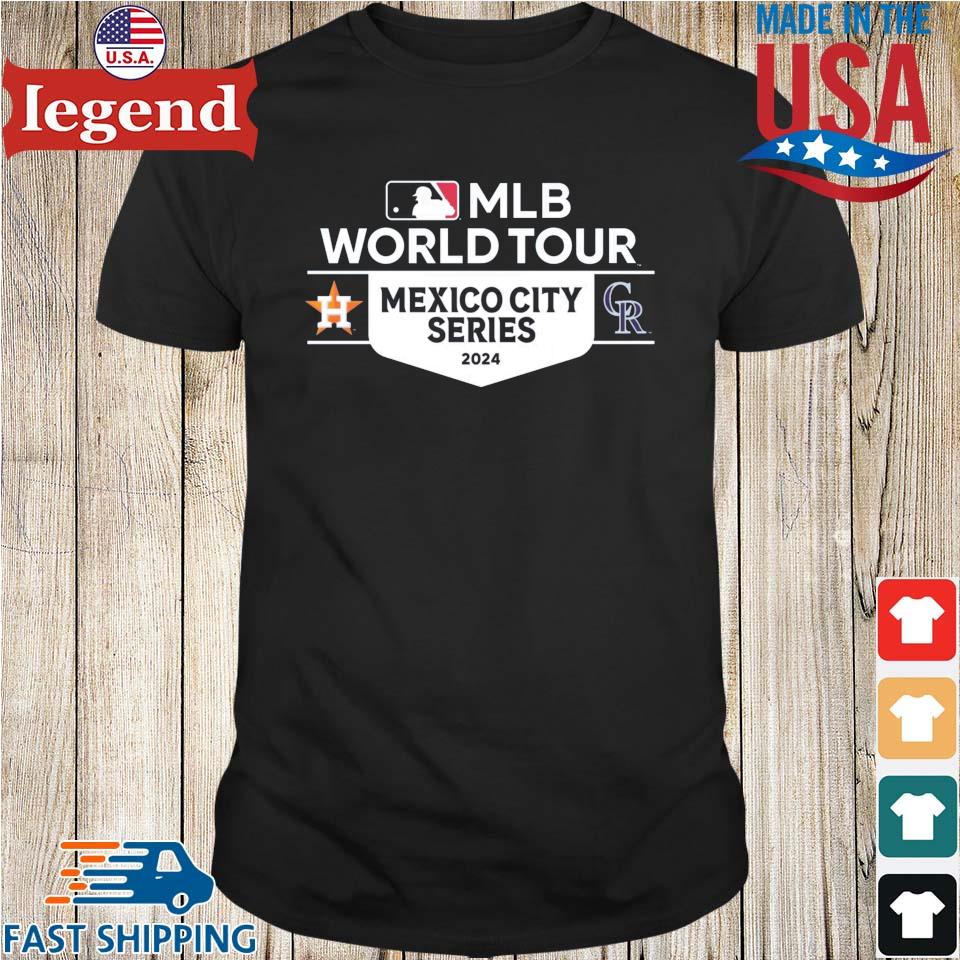 Official houston Astros And Colorado Rockies 2023 Mlb World Tour Mexico  City Series Shirt - Limotees