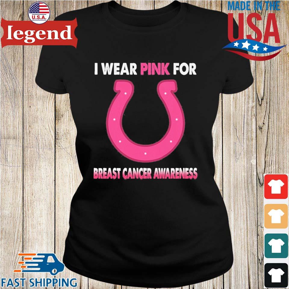 Original Indianapolis Colts I wear pink for Breast Cancer