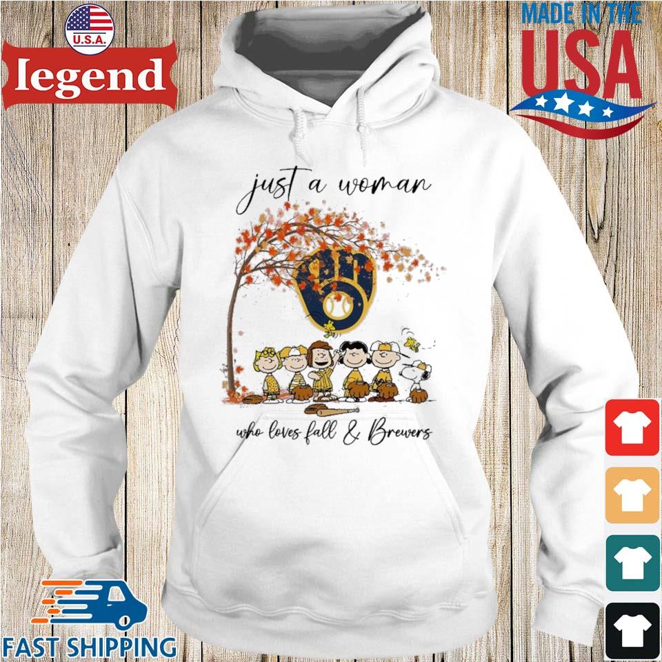 Official just A Girl Who Loves Fall And Brewers T Shirt, hoodie, sweater,  long sleeve and tank top