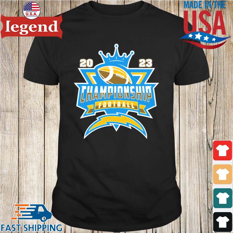 Los Angeles Chargers Football Nfl 2023 Championship Crown Logo T