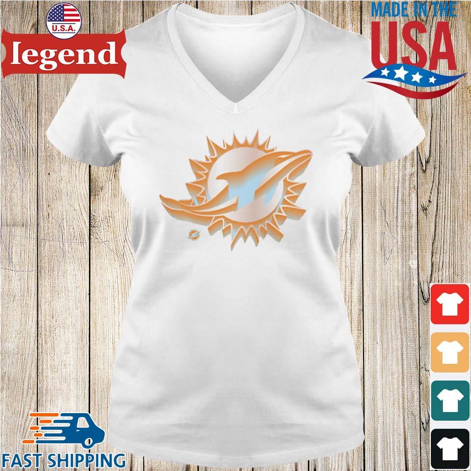 Miami Dolphins Chrome Dimension Logo T-shirt,Sweater, Hoodie, And Long  Sleeved, Ladies, Tank Top