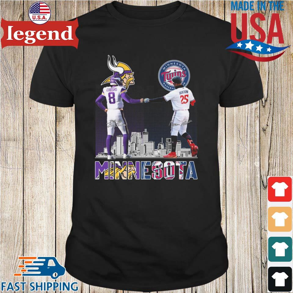 Minnesota Vikings Cousins And Twins Buxton T Shirt - Growkoc