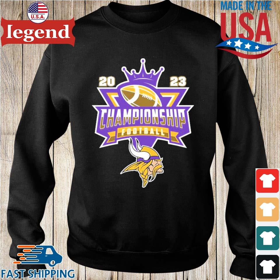 Minnesota Vikings Football NFL 2023 Championship Crown Logo Shirt, hoodie,  sweater, long sleeve and tank top