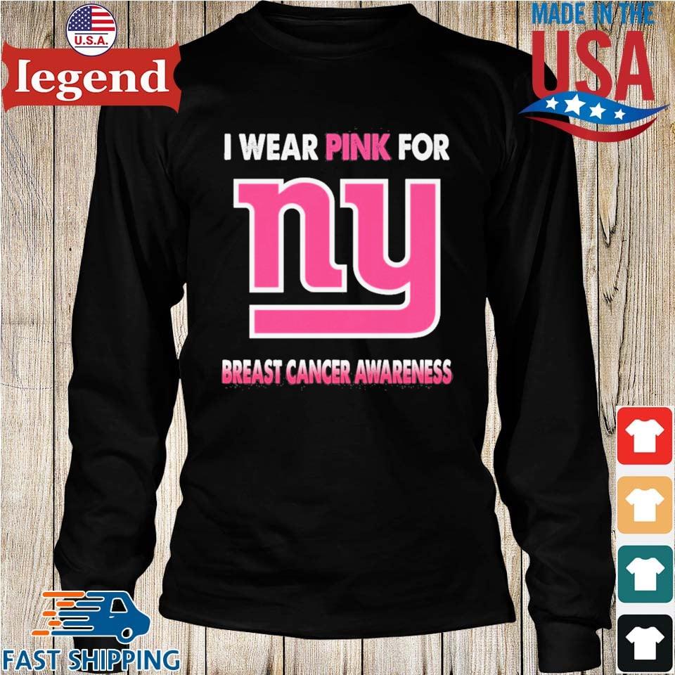 Nice original New York Giants I wear pink for Breast Cancer