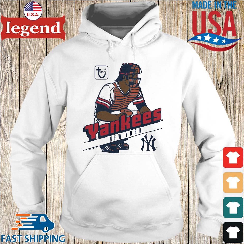 New York Yankees Hoodie from Homage. | Ash | Vintage Apparel from Homage.