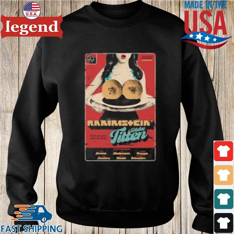 Official Rammstein Dicke Titten Poster T-shirt,Sweater, Hoodie, And Long  Sleeved, Ladies, Tank Top