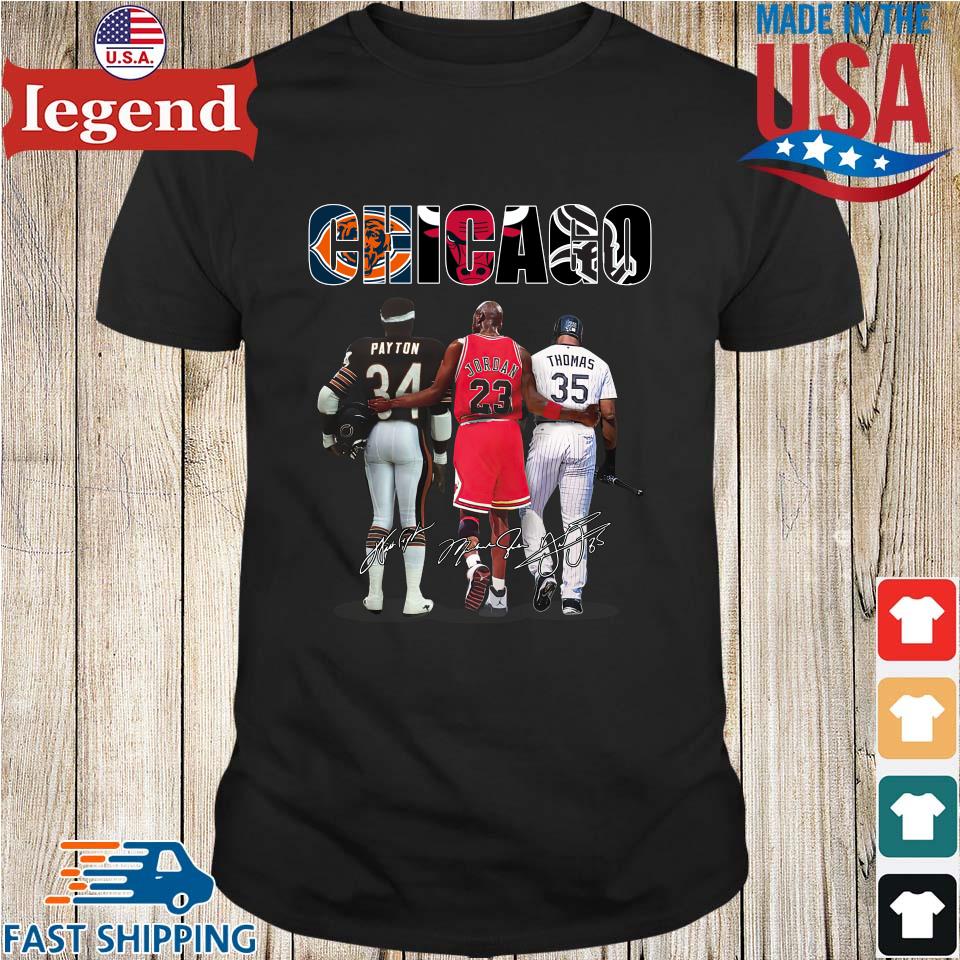 Original Chicago Sport Walter Payton Michael Jordan Frank Thomas's