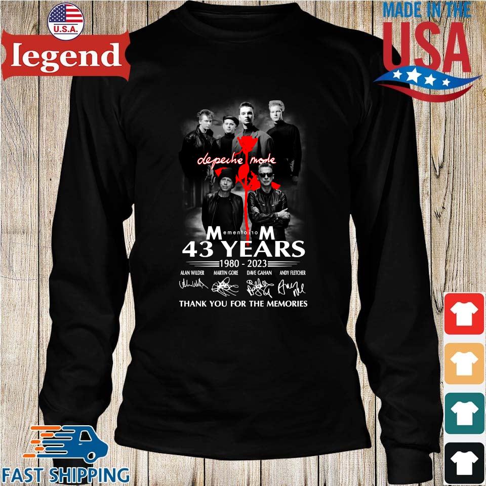 Buy Depeche Mode 42 year 1980 2022 Thank you shirt For Free Shipping CUSTOM  XMAS PRODUCT COMPANY