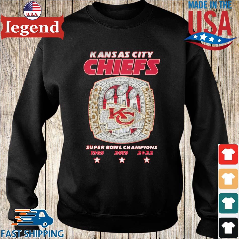 Kansas City Chiefs Super Bowl Champions 1969 And 2019 And 2022 T