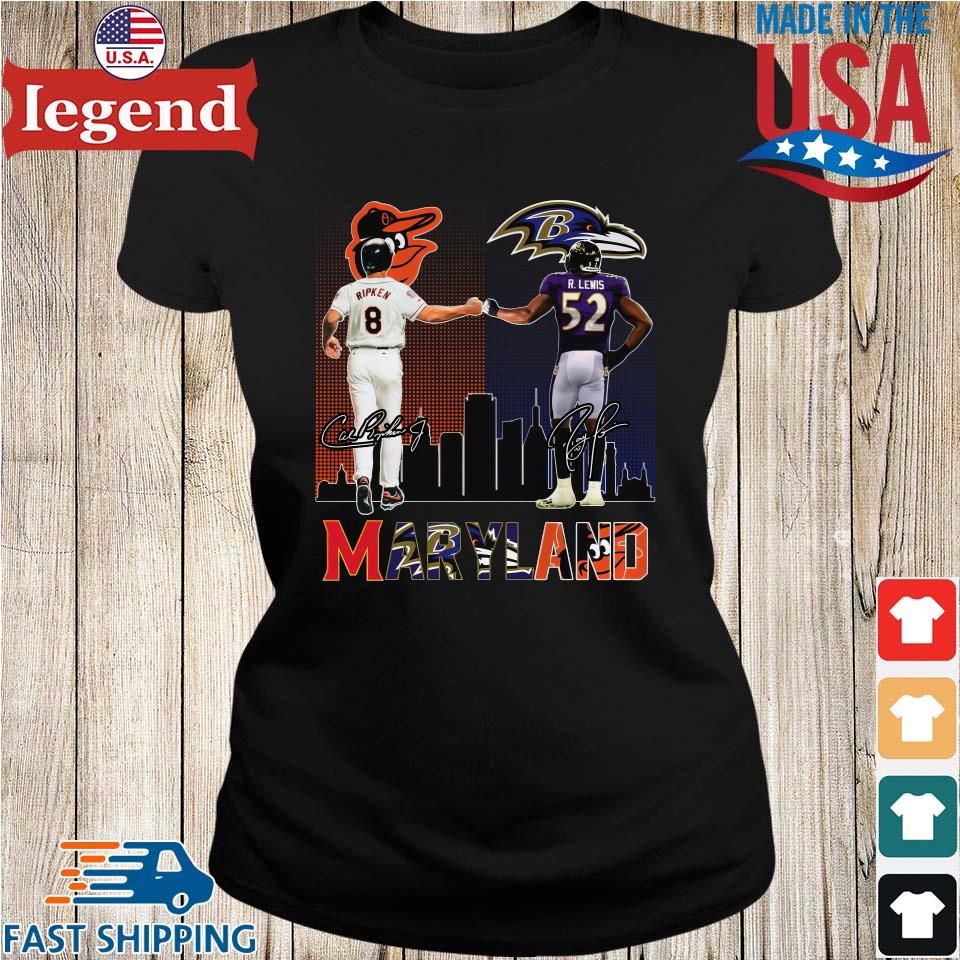 Maryland sport ripken orioles and lewis baltimore ravens shirt, hoodie,  sweater, long sleeve and tank top