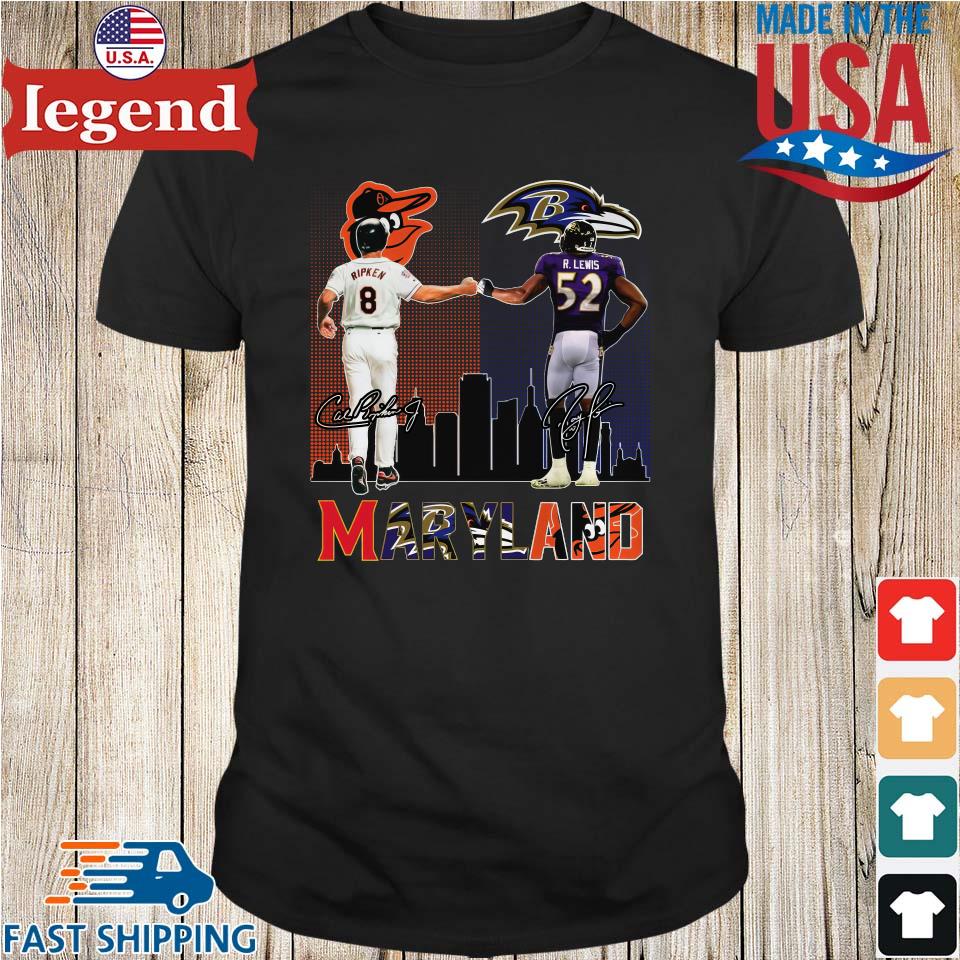 Official Baltimore ravens vs baltimore orioles r.lewis and ripken