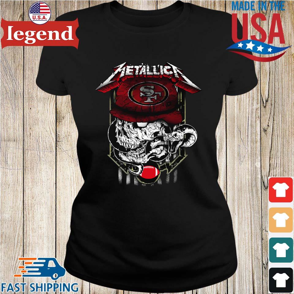 Metallica Skull Tampa Bay Buccaneers Football Shirt - Peanutstee