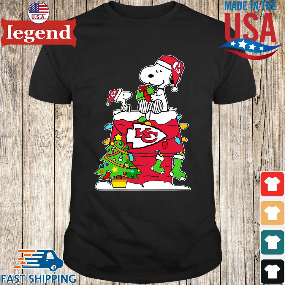 Original Nfl Kansas City Chiefs Snoopy And Woodstock Christmas T-shirt,Sweater,  Hoodie, And Long Sleeved, Ladies, Tank Top