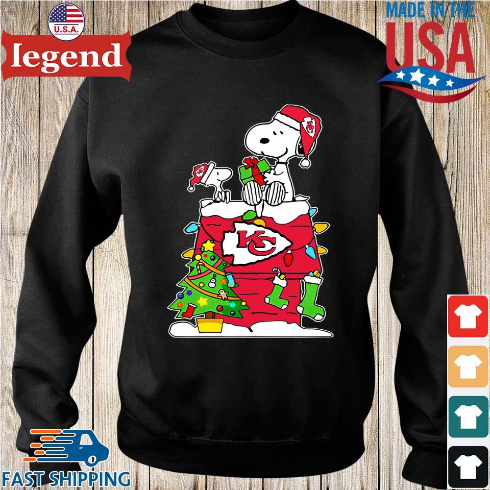 Snoopy And Woodstock Merry Kansas City Chiefs Christmas T-Shirt - T-shirts  Low Price