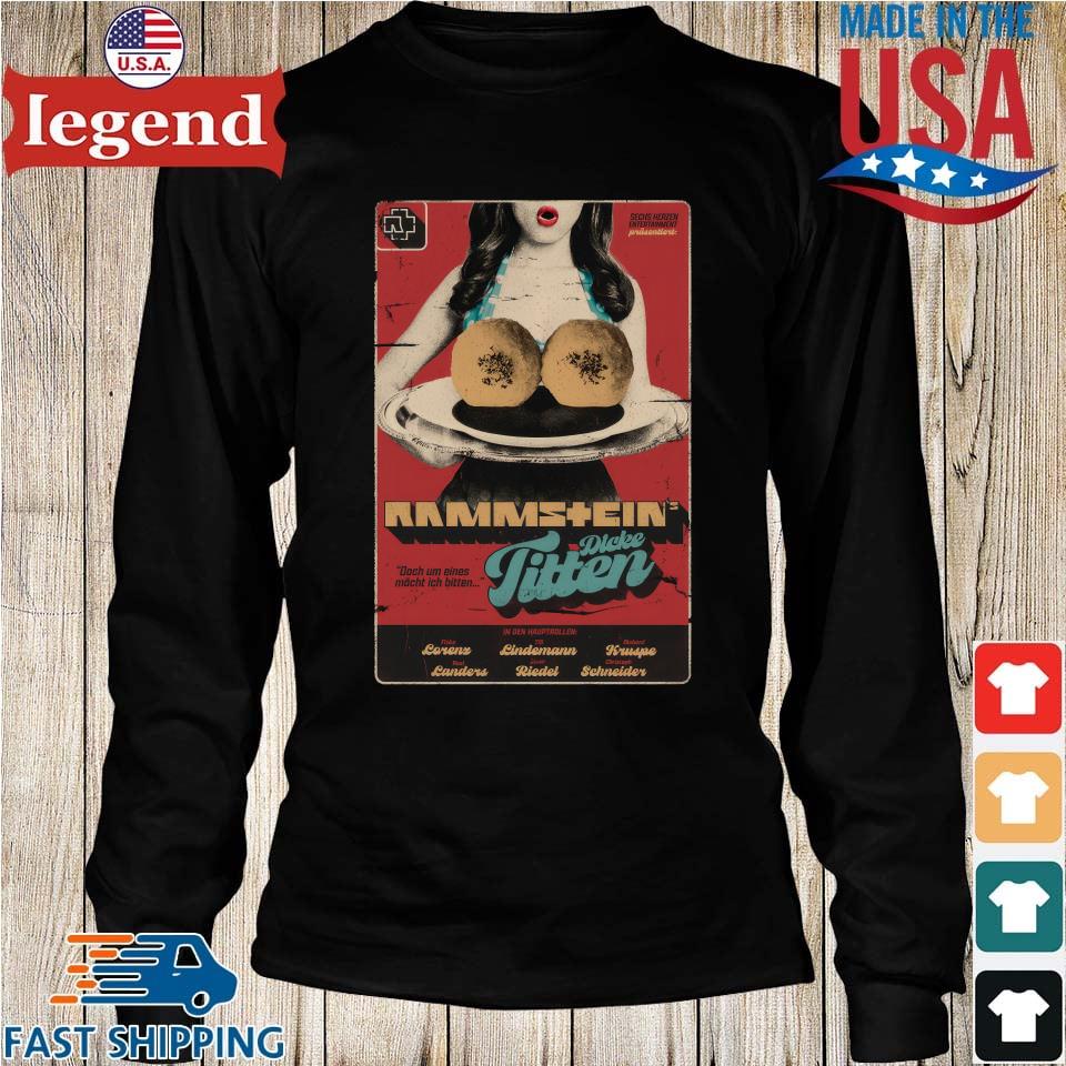 Original Official Rammstein Dicke Titten Poster T-shirt,Sweater
