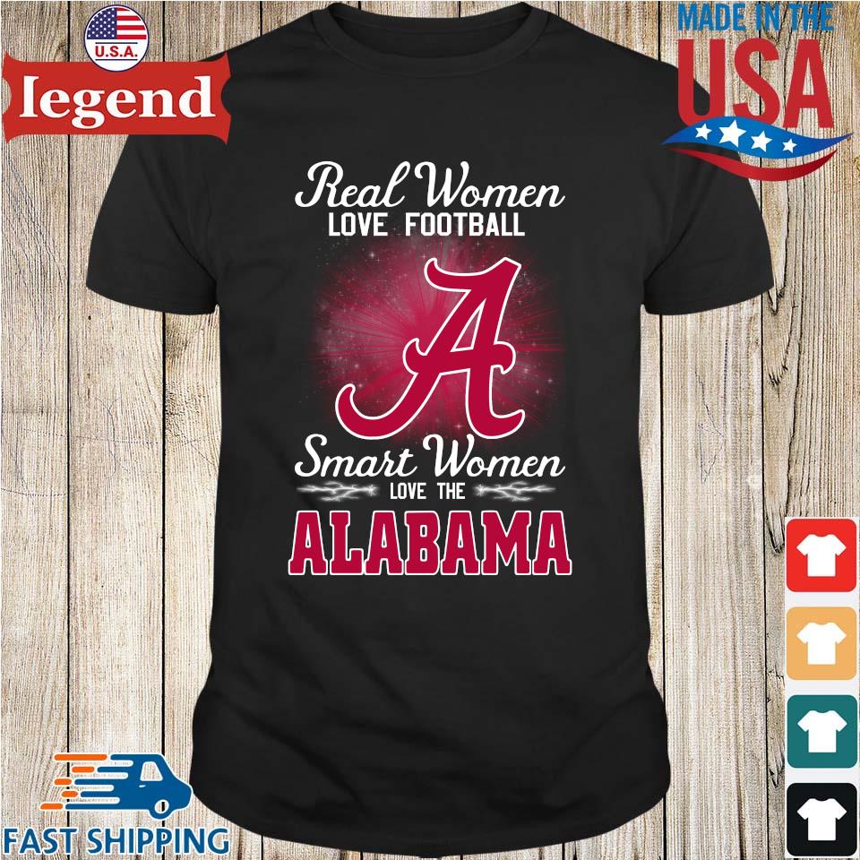 2023 Real Women love Football Smart Women love the Alabama Crimson Tide  logo T-Shirt, hoodie, sweater, long sleeve and tank top