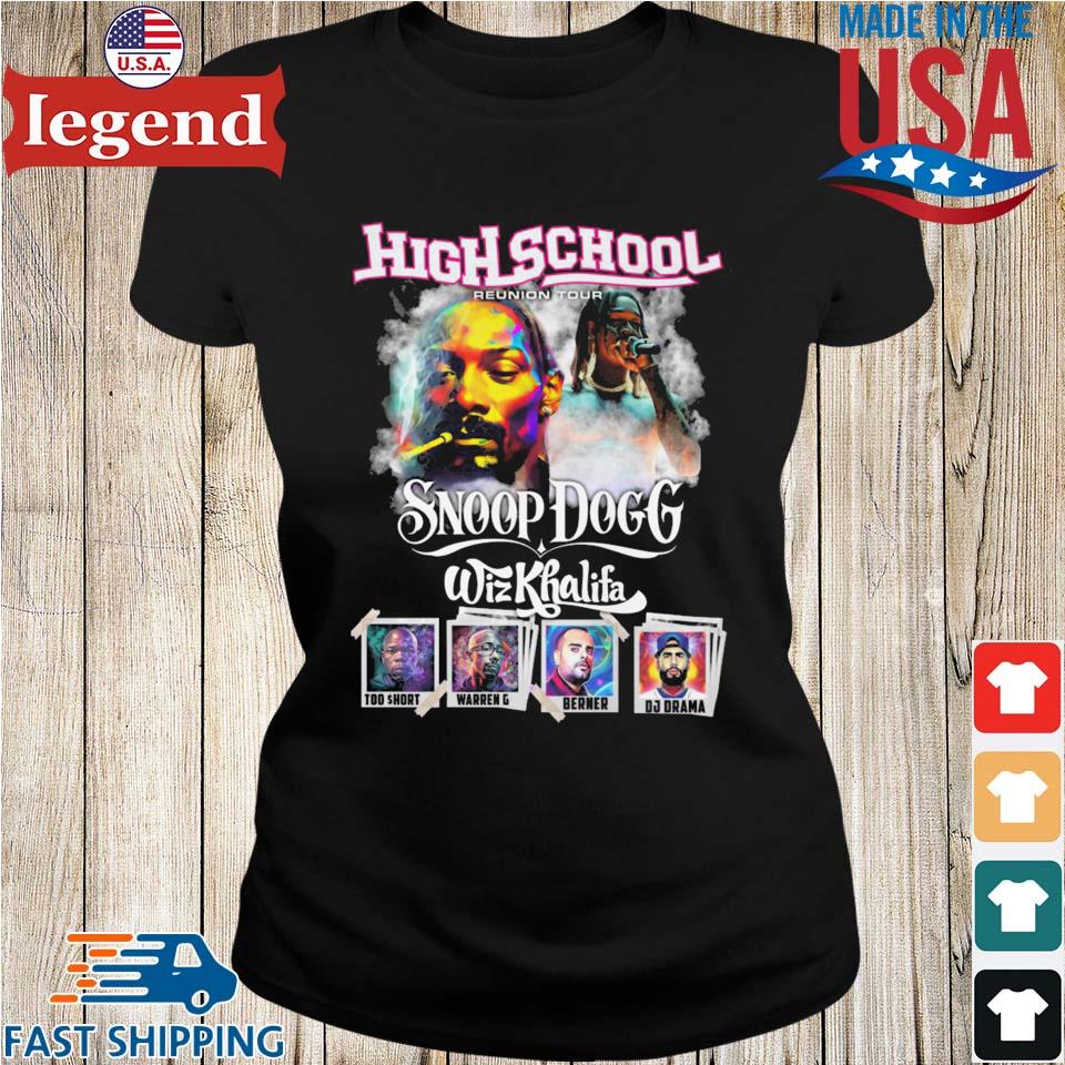 Cheap Snoop Dogg Wiz Khalifa High School Reunion Tour T Shirt